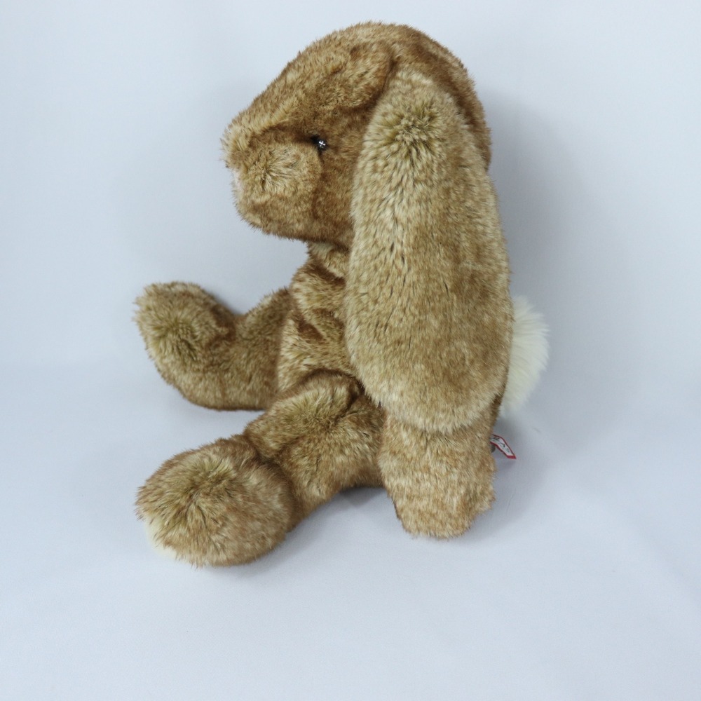 Douglas Cuddle Toys Truffle DLux Deluxe Sitting Bunny‎ 14" Brown Cream Plush - Picture 3 of 10